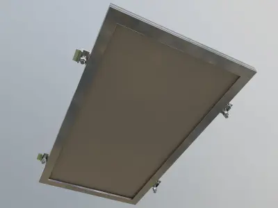 4-Solar Panel 30Wp 640x345x20mm 3D model