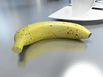 Banana High Detail 3D model