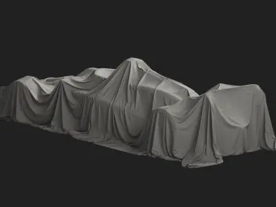 Sportcar Cover 10 3D model