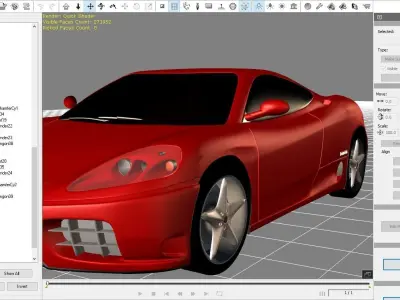 FERRARI 360 - 3DS - FBX - OBJ - iProp - ICLONE 7 3D model 3D model