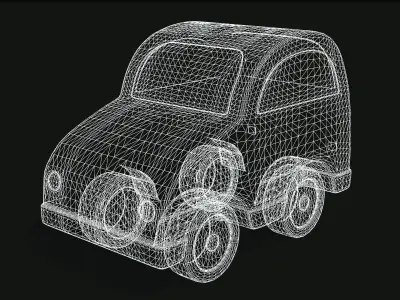 toy car Low-poly 3D model by tkb-pp from CGTrader