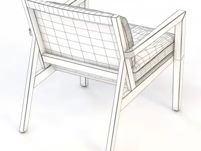 Flora Lounge Chair 3D model