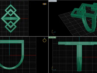jewelry ring 305 3D print model