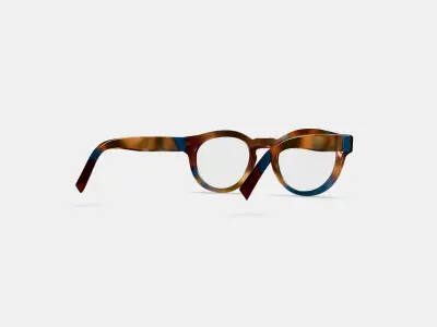 Tal Eyeglasses in Maritime Tortoise 3D model