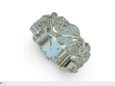 FLOWER RING   3D print model