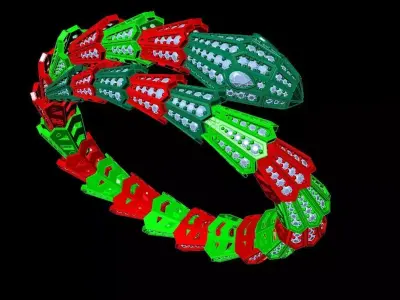 bvlgari snake bracelet 3D print model 3D print model