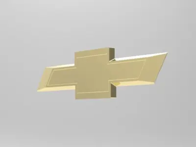 chevrolet logo 3D print model