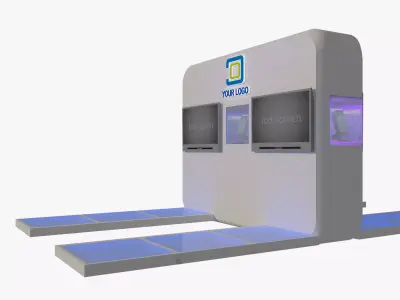 Booth Exhibition Stand a484 3D model