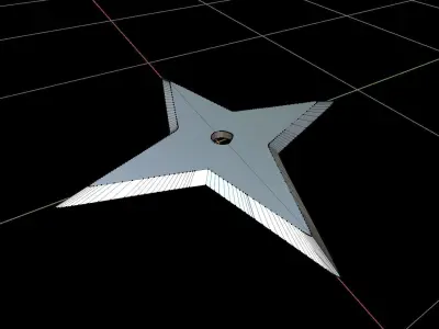 Shuriken star Free 3D print model