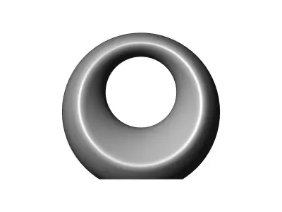 Open portal sphere ornament decor sculpture art decor 3D print model