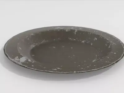 Medieval Plate 3D Low-poly 3D model