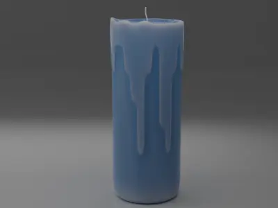 Candle pack Low-poly 3D model purchase