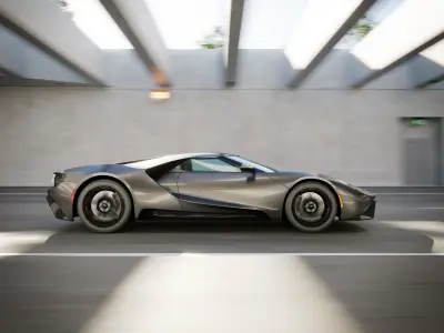 Tunel scene for car rendering for Blender SWR2 3D model