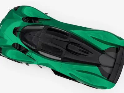 Aston Martin Valkyrie Spider 2022 Low-poly 3D model