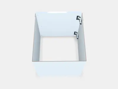 KALLAX Insert with door 3 Low-poly 3D model