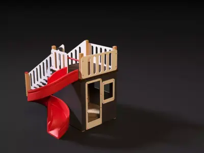 children playhouse pirates 3D model