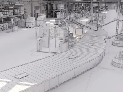 Production Line 3D model