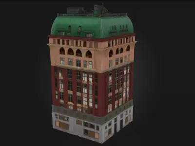 Dominion Building Model  Authority Cast in Stone and Steel 3D model
