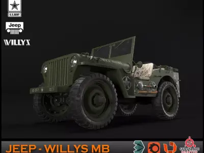 Jeep - Willys MB 3D model