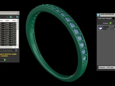  ring code 343 3D print model