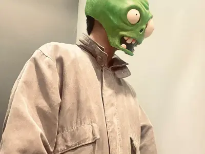 Zombie Plant Head Decoration Wearable - Plants vs Zombies 3D print model