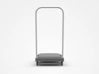 Industrial Hand Truck On Wheels 3D model