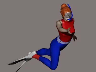 skin scuba 6 3D print model