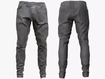 Jeans 43 - All MH Bodies - UE5 Skeletons - Rigged Low-poly 3D model