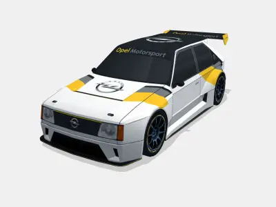 Opel Kadett d GTB concept Low-poly 3D model