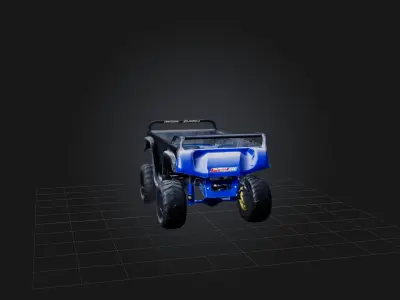 Power Sled Low-poly 3D model