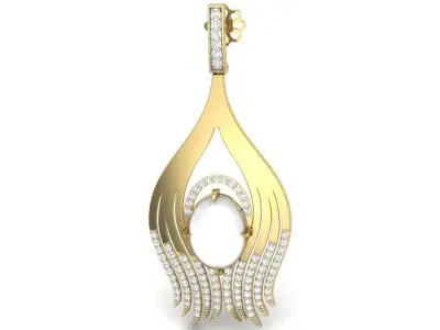 LUXURY MICROSETTING DIAMOND EARRINGS 3D print model buy