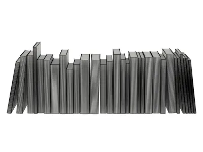 Book set 01 3D model purchase