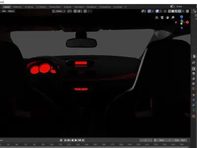 Renault Megane  Low-poly 3D model
