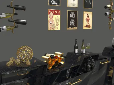 Coast Range Cabinet Set 3D model