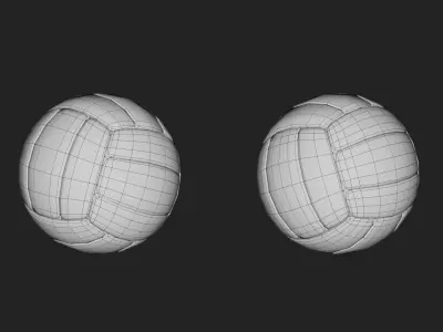 Volleyball Low-poly 3D model purchase