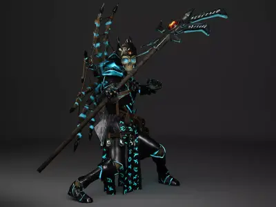 Lich - Undead Low-poly 3D model