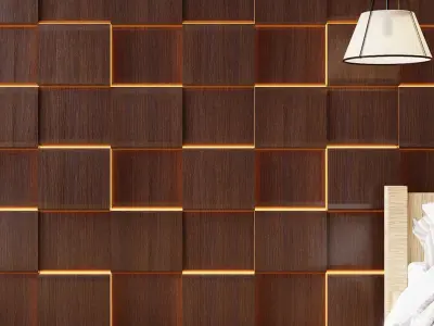 Wall wood V33 for your interiorwall wood 3D model