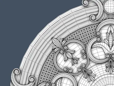 Ceiling Medallion 3D model purchase