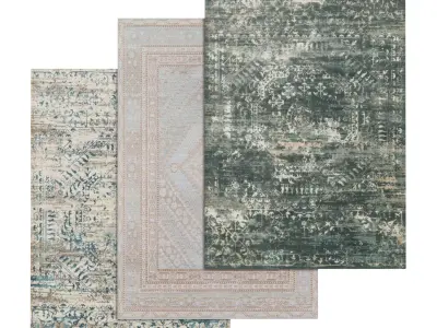 Rug Set 989 3D model