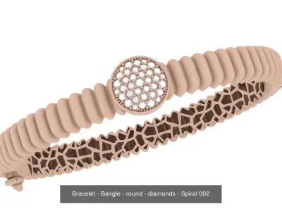 Luxury jewelry Set - Bracelet - Stl - Obj - FBX - 3DM 3D Model Pack