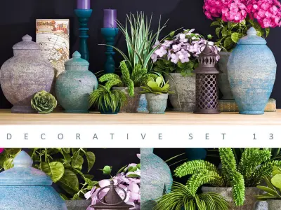 Decorative Set 3D model