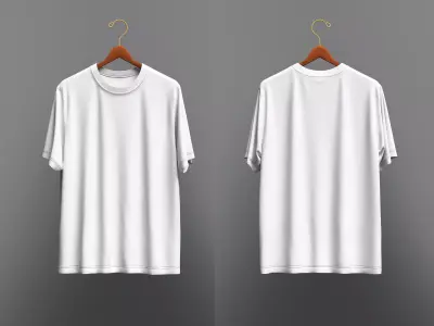 T-Shirt On Hanger 3D model