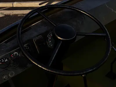 Pickup Car v2 - Unreal Engine Project Low-poly 3D model