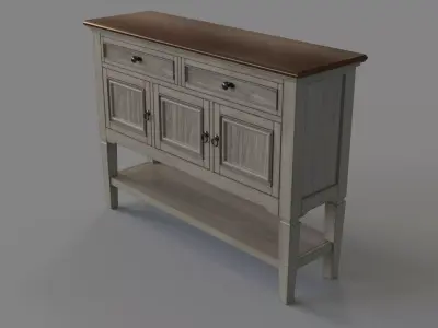Pike And Main Accent Console 3D model