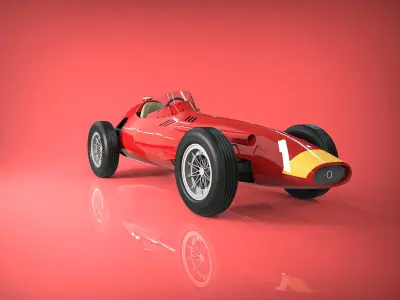 Car F1 - 1960 Maserati 250f 3D model