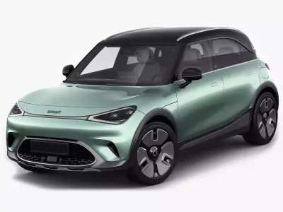 Smart 1 One 2023 with interior 3D model