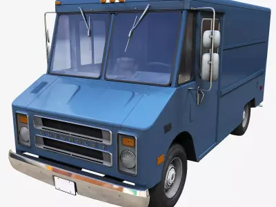 Panel Van Low-poly 3D model