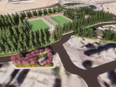 Open sports and entertainment complex 3D model