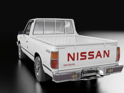 1985 Nissan ddsn 3D  Low-poly 3D model