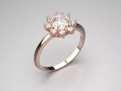 bride wedding ring jr00140 3D print model